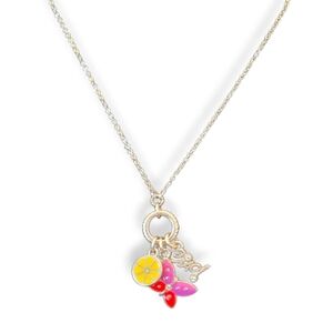 Brighton Bon Voyage Italy Charm Necklace Lemon Butterfly Ciao